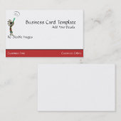 Flûte Lecture Carte de visite du logo Kokopelli (Devant / Derrière)