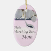 Flute Marching Band Mam Kerstversiering Keramisch Ornament (Rechts)