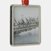 Flute Metalen Ornament (Rechts)