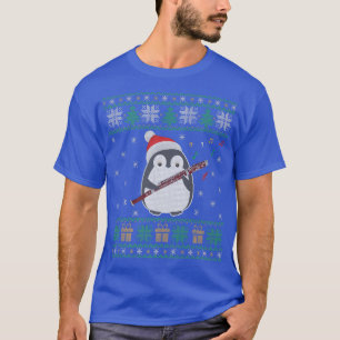 Flute moche Sweat de Noël Pingouin Noël Famille M