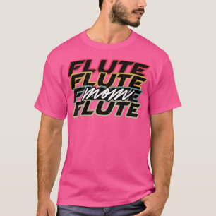 Flute Mom Shirt Funny Retro Style Band Gift