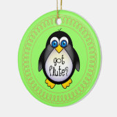 Flute Music Penguin Ornament Gift (Links)