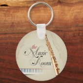 Flute Music Room Sleutelhanger (Voorkant)