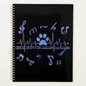 Flûte musicale avec Empreintes de pattes (Devant)