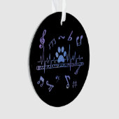 Flûte musicale avec Empreintes de pattes (devant)