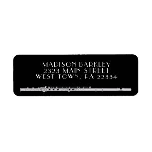 Flute Musician Music Teacher Band Etiket
