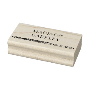 Flute Musician Music Teacher Band Rubberstempel