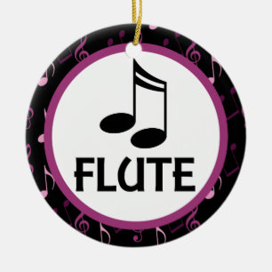 Flute Muzieknoten kerstcadeau Keramisch Ornament