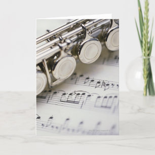 Flute on Sheet Music Kaart