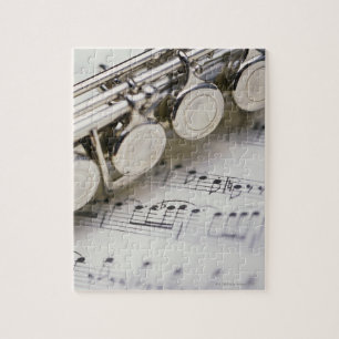 Flute on Sheet Music Legpuzzel