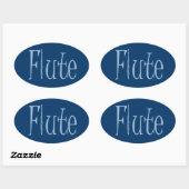 Flute Ovale Sticker (Vel)