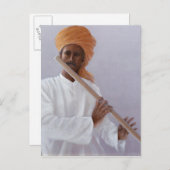 Flute Player Briefkaart (Voorkant / Achterkant)