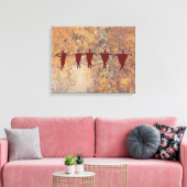 Flute Player en Caravan Canvas Afdruk (Insitu (Woonkamer))
