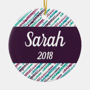Flute Player Gift Personalized Custom Music Keramisch Ornament
