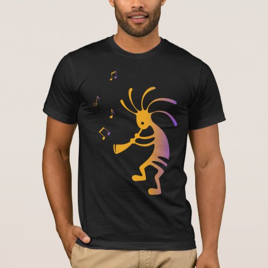 Flute Player Music Kokopelli T-Shirt (Devant)