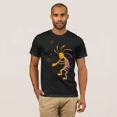 Flute Player Music Kokopelli T-Shirt (Devant entier)