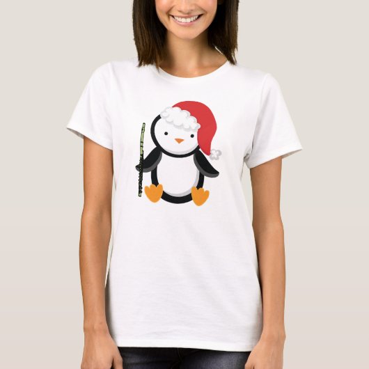 Flute Player Penguin Gift T-shirt (Voorkant)