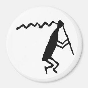 Flute Player Petroglyph Magneet