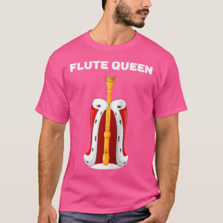 Flute Queen Girls Flute Tshirt femme Flute Ba