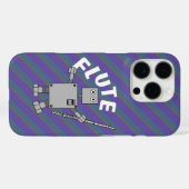 Flute Robot Text Case-Mate iPhone Case (Achterkant (horizontaal))