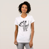 Flute Robot Text T-shirt (Voorkant volledig)