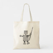 Flute Robot Tote Bag (Achterkant)