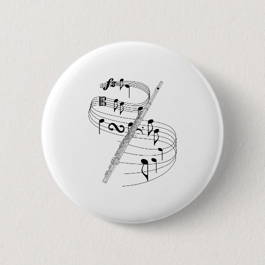 Flute Ronde Button 5,7 Cm (Voorkant)