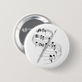 Flute Ronde Button 5,7 Cm (Voorkant /achterkant)