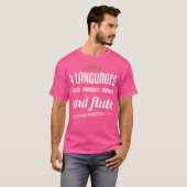 Flute Shirt Sarcastische fluitspeler Funny Instrum (Voorkant volledig)