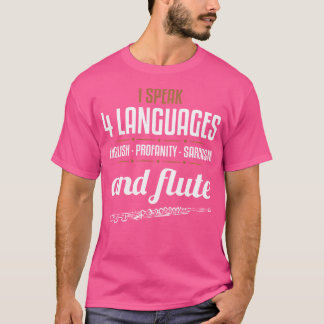 Flute Shirt Sarcastische fluitspeler Funny Instrum