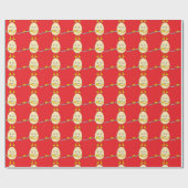 Flute Spelling Egghead Cadeaupapier (Vlak)