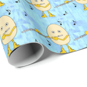 Flute Spelling Egghead Cadeaupapier
