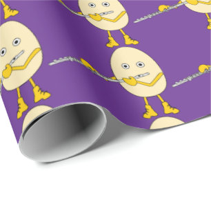 Flute Spelling Egghead Cadeaupapier