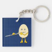 Flute Spelling Egghead Sleutelhanger (Achterkant)