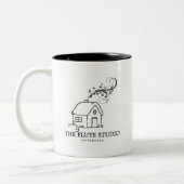 Flute Studio-Mok Tweekleurige Koffiemok (Links)