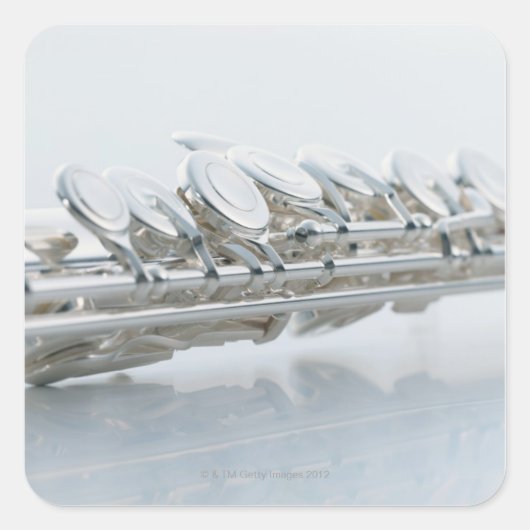 Flute Vierkante Sticker (Voorkant)