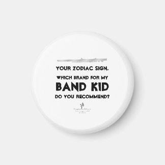 Flute Your Zodiac Sign Anti-ISO White Magneet