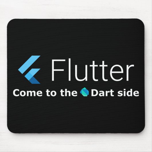 Fluter: "Kom naar de Dart Side" Mousepad Muismat (Voorkant)