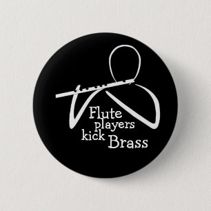 Flutes Kick Brass. Ronde Button 5,7 Cm
