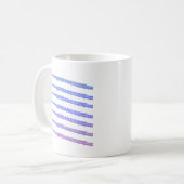 Flutes Music Roze Paarse Blauw Koffiemok (Voorkant links)
