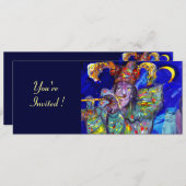 FLUTIST IN BLUE Party-programma Kaart (Voorkant / Achterkant)