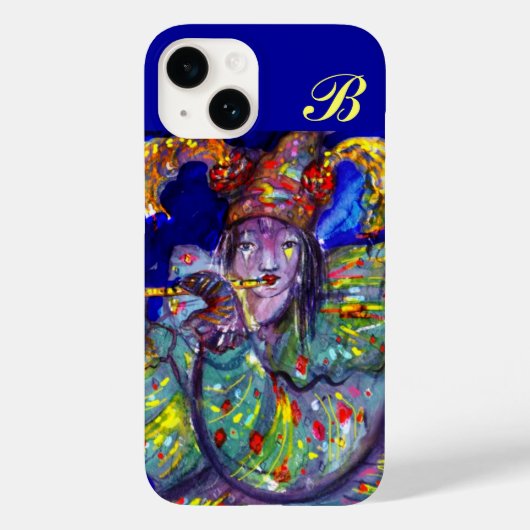FLUTIST IN BLUE / Venetië - nachtmonogram Case-Mate iPhone Case (Achterkant)