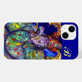 FLUTIST IN BLUE / Venetië - nachtmonogram Case-Mate iPhone Case (Achterkant (horizontaal))