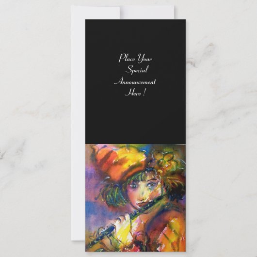 FLUTIST PORTRAIT Masquerade Party Programme (Dos)