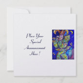 FLUTISTE EN BLEU Invitation de perle du Carnaval v (Dos)