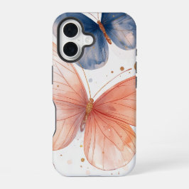Flutter Bloom" – Waterverf vlinder telefoonhoesje iPhone 16 Hoesje