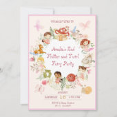 Flutter en Kronkel Fairy Garden Verjaardag Kaart (Voorkant)