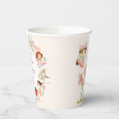 Flutter en Kronkel Fairy Garden Verjaardag Papieren Bekers (Links)