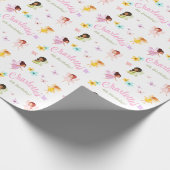 Flutter en Kronkel Fairy Verjaardagsfeestgeschenk  Cadeaupapier (Hoek)