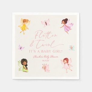 Flutter en Twirl Betoverd Fairy Baby shower Servet